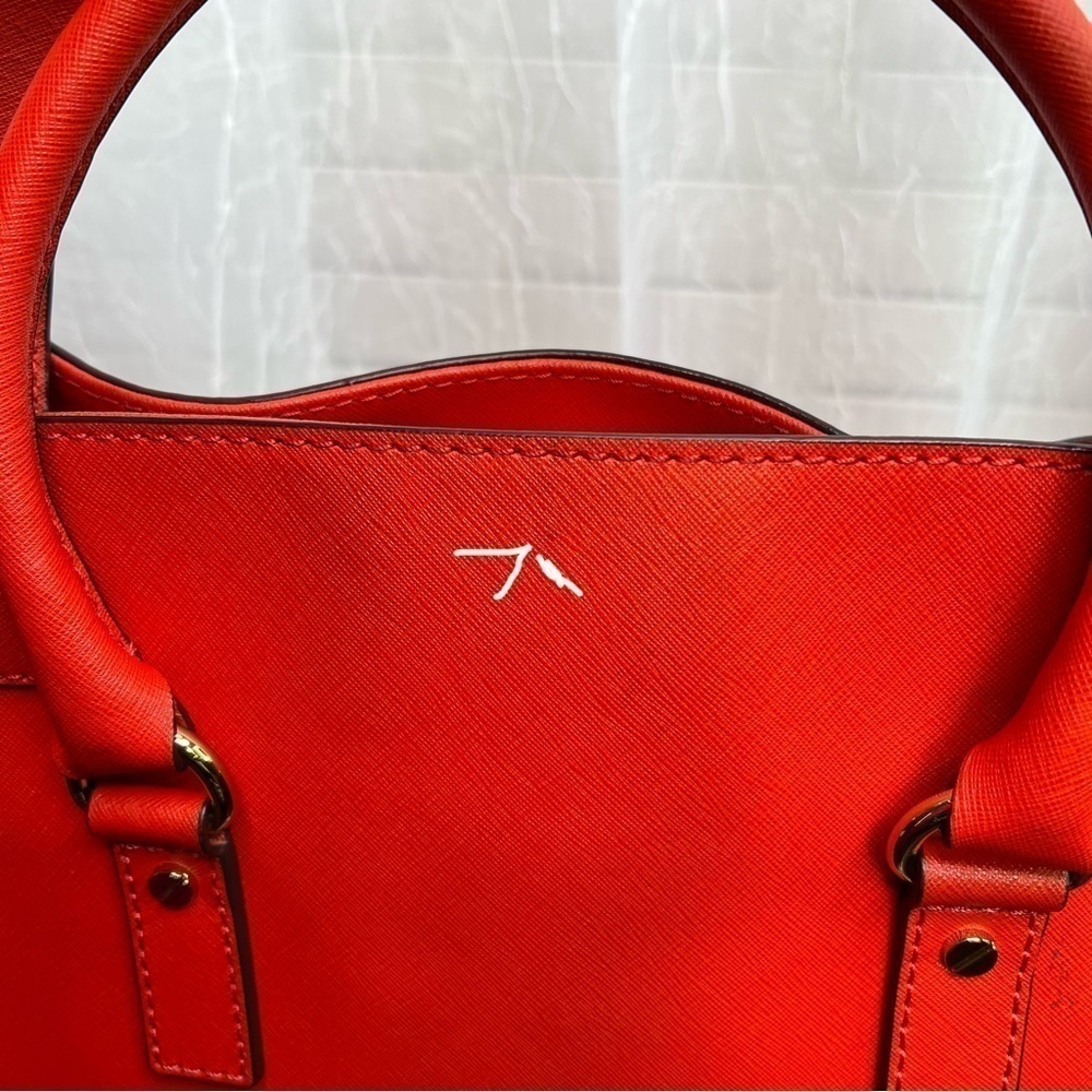 8- MICHAEL MICHAEL KORS Red Leather Hamilton Tote - Picture 9 of 9